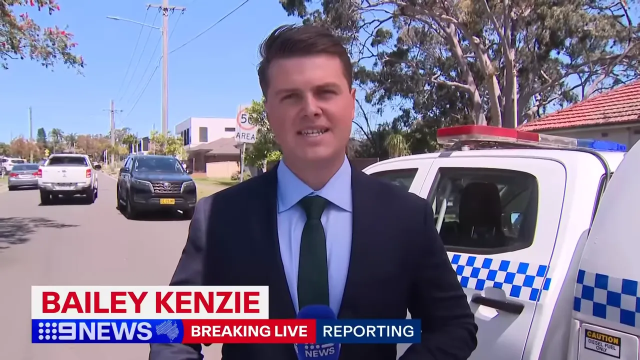 Heavy police presence on a Panania street