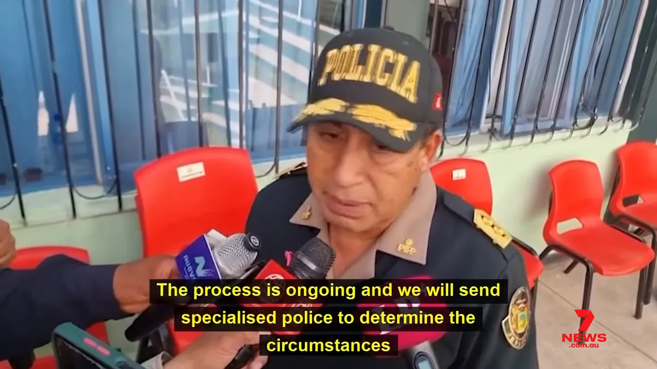 Police officer speaking to media: 'The process is ongoing and we will send specialised police to determine the circumstances'