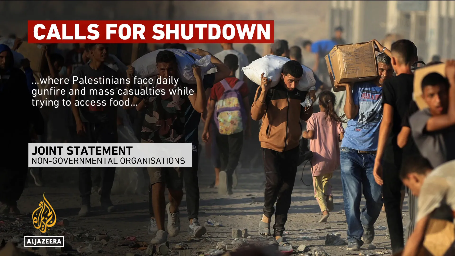 NGOs call for ending siege on Gaza and restoring UN coordination