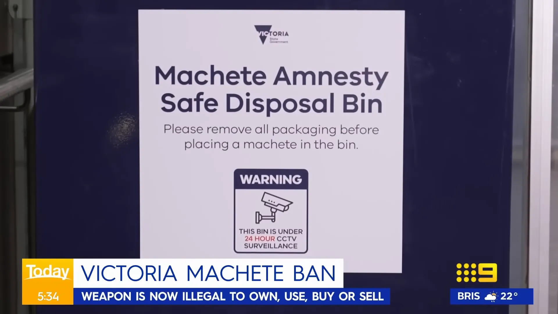 Police amnesty bins open for surrendering knives and machetes