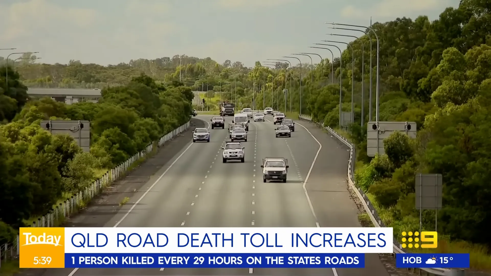 Empty highway at dawn, symbolic of increased road safety concerns