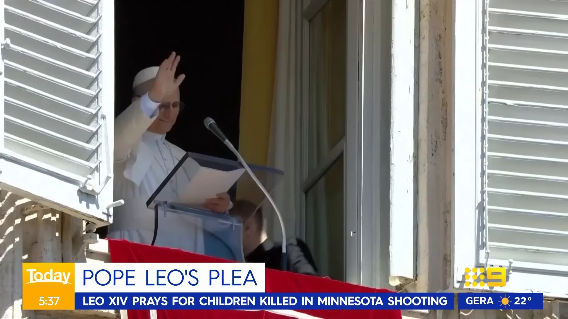 Pope Leo addressing gun violence in remarks following the Minnesota shooting