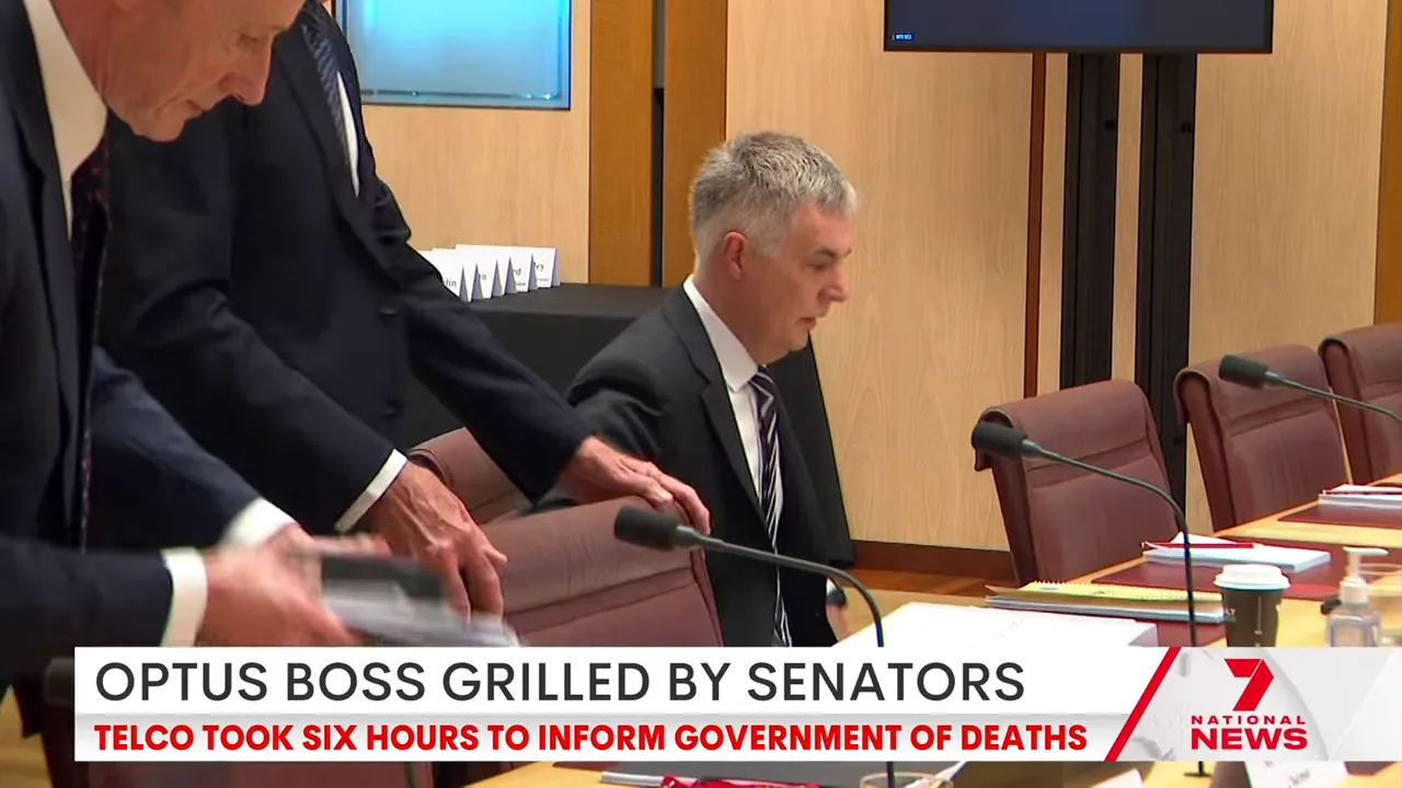 Senate hearing displays the outage timeline to senators
