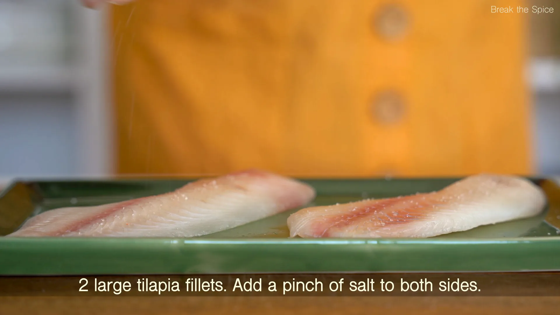 Preparing tilapia fillets