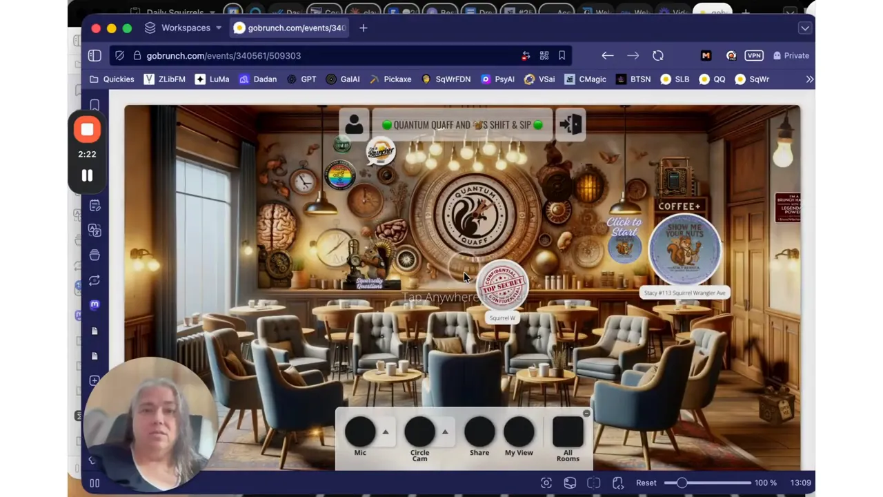 Mic test sound waves showing audio input is active