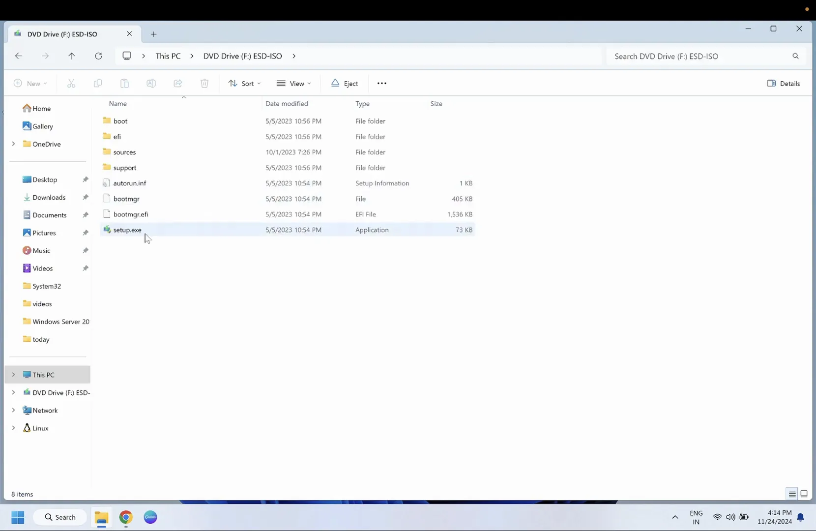 Repair Windows Without Losing Data: A Step-by-Step Guide 4 Running setup.exe
