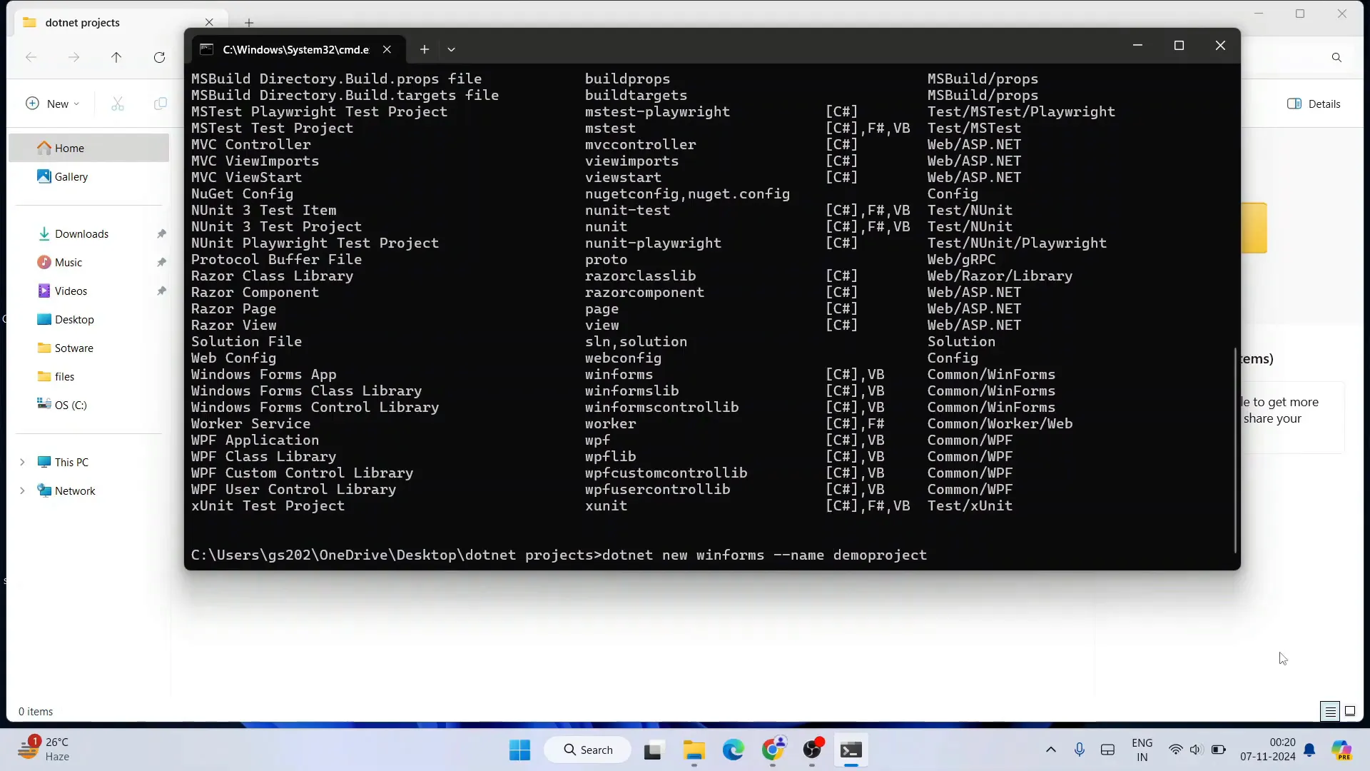 How to Install Dotnet SDK 8 on Windows 10/11 6 Navigating to Project Folder
