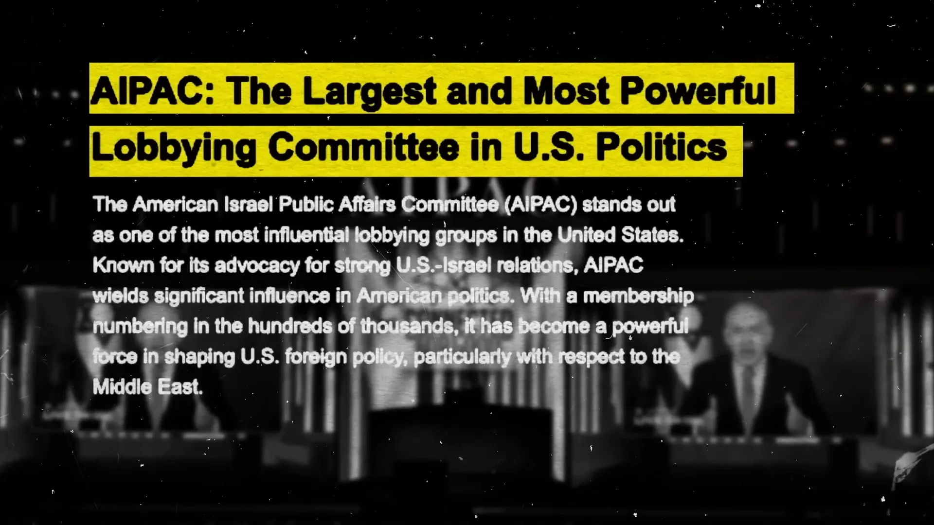 AIPAC influence on U.S. politics