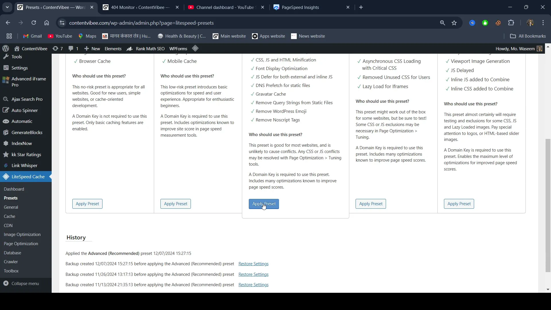 Speed Up Your WordPress Site: Unlocking LiteSpeed Cache Secrets 4 Applying Recommended Settings in LiteSpeed Cache