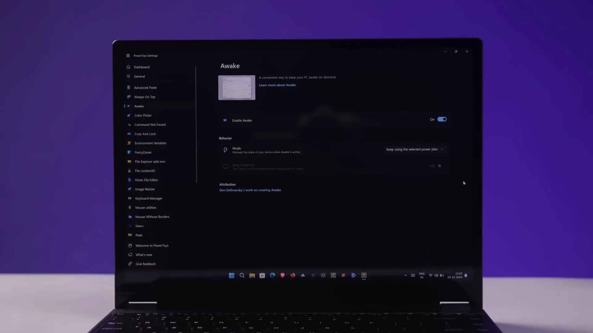 Windows Pro Customization: Unlocking the Full Potential of Your PC 12 Awake feature on taskbar