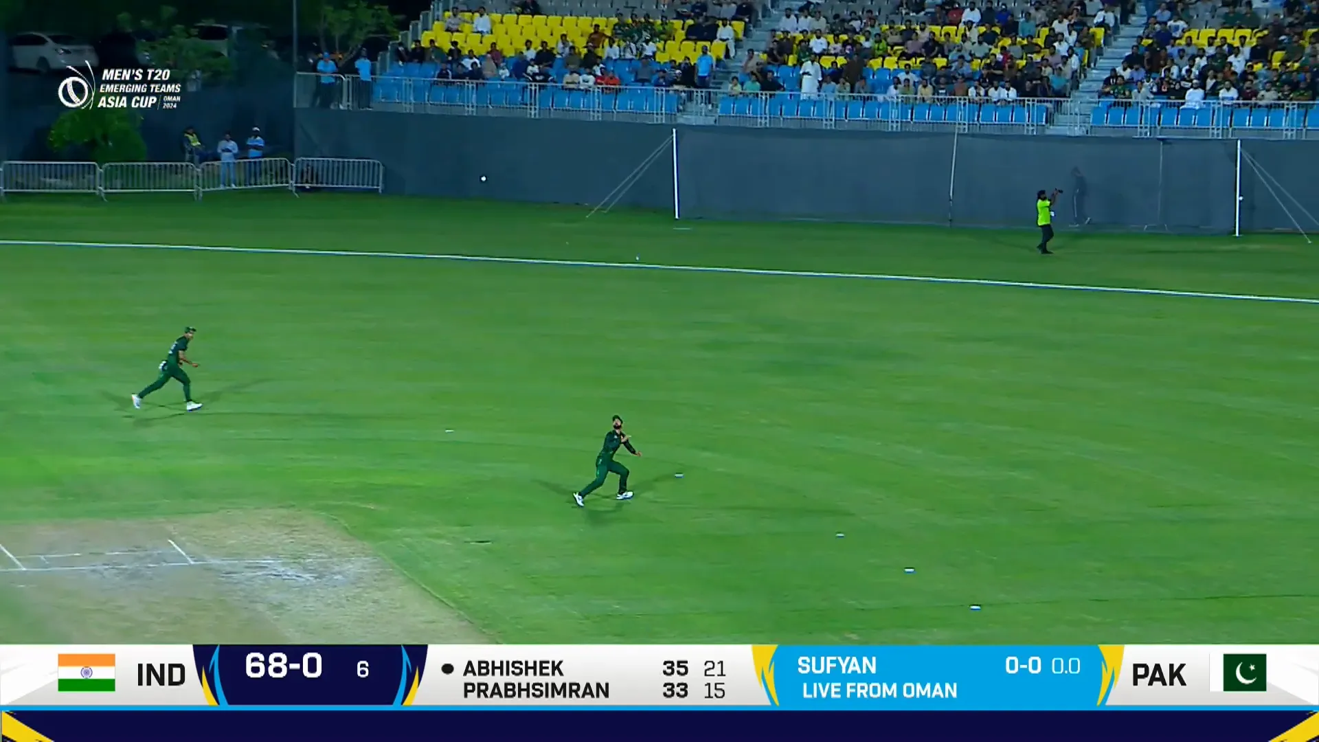Asia Cup 2024 - India A vs Pakistan A: A Thrilling Encounter in the T20 Emerging Teams 4 Wicket taken by Sufiyan