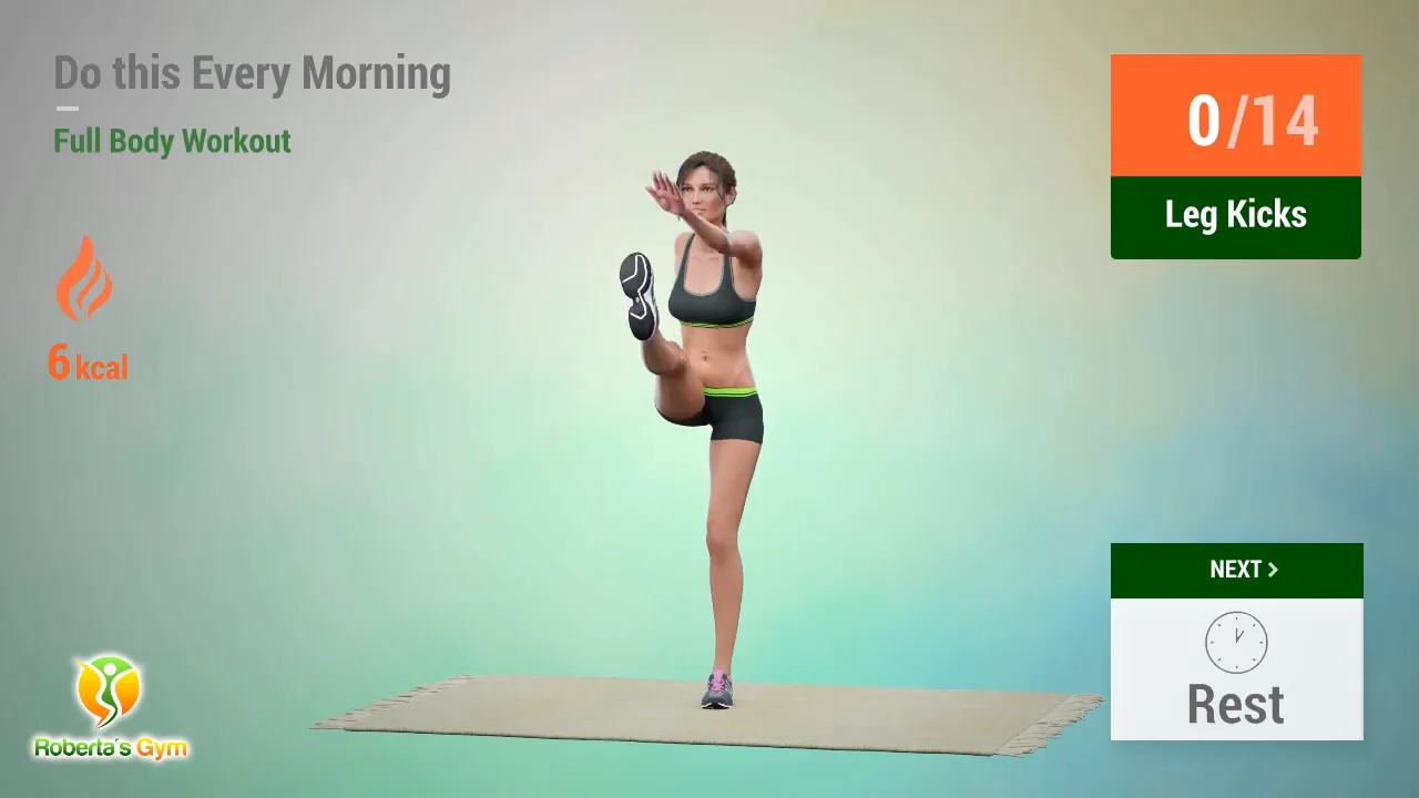 Do This Every Morning: Your Ultimate Morning Workout Routine 4 Leg Kicks Exercise
