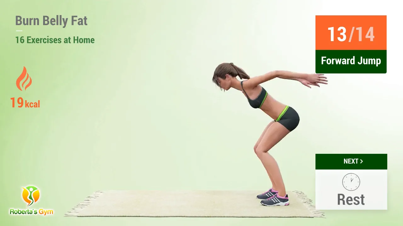 Burn Belly Fat Exercises: Your Ultimate Guide to Home Workouts 7 Forward jump exercise