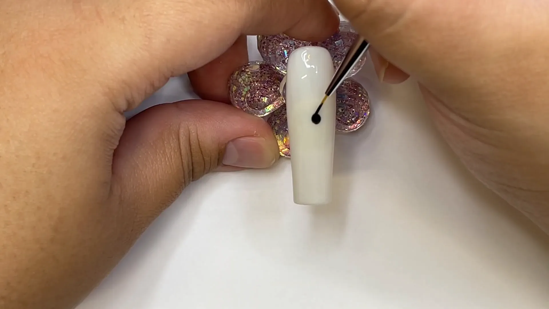 Spooktacular Halloween Nails: Easy Designs for Beginners 4 Spider nail design with realistic legs