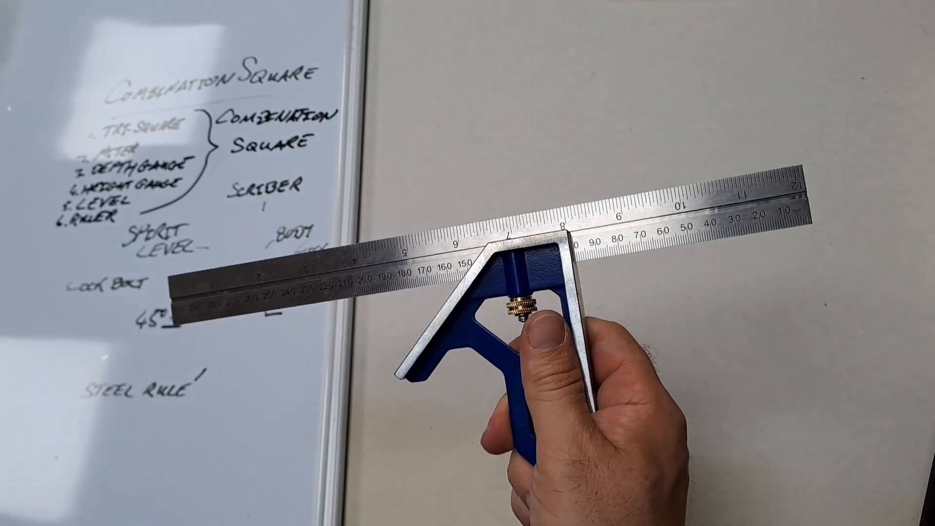 Maintaining a combination square