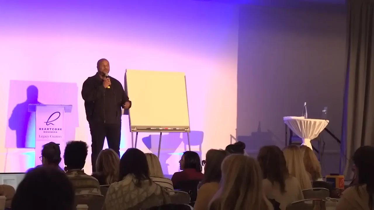Billy Gene sharing his early career story in marketing