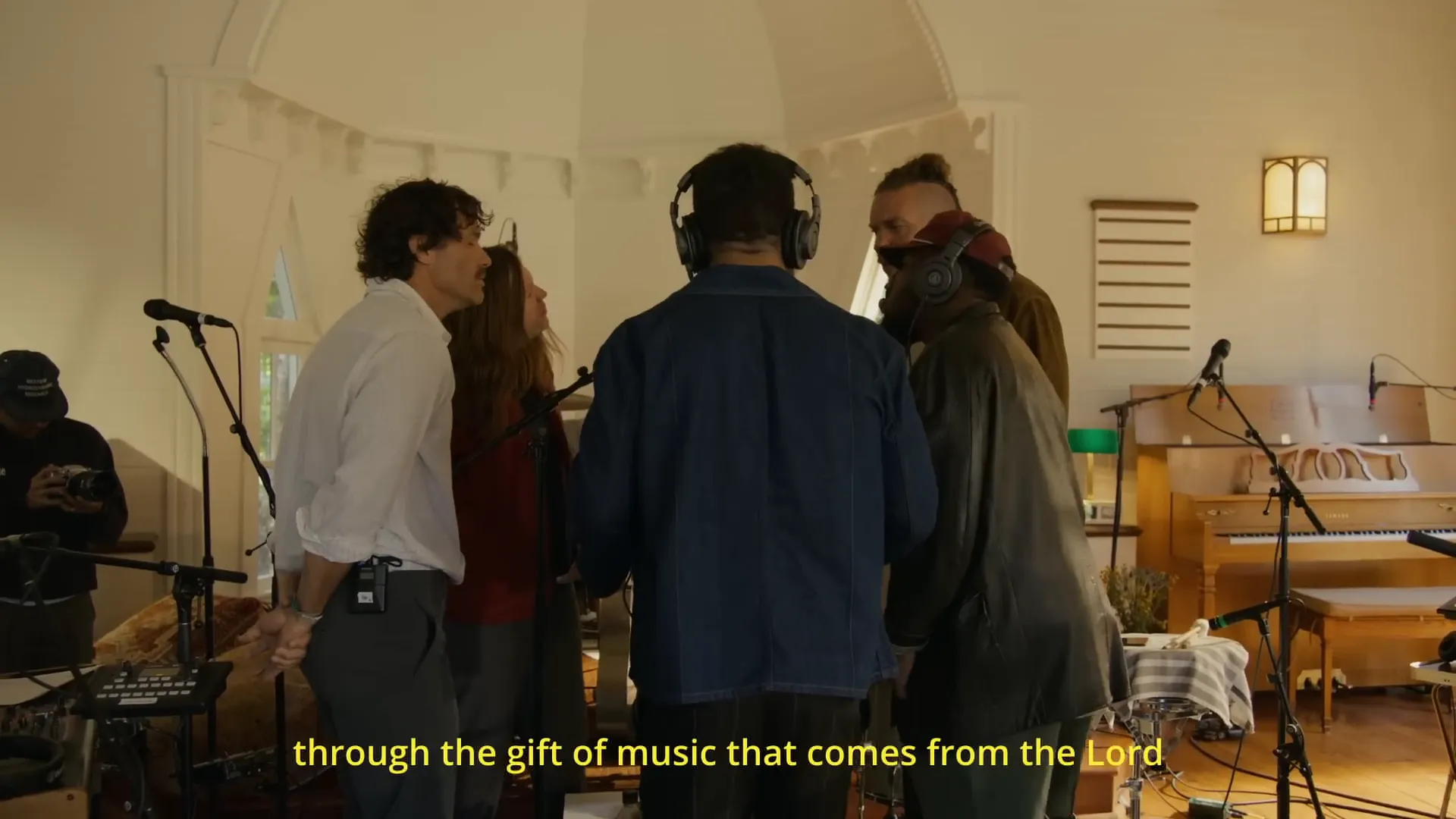 Sons of Sunday members enjoying a moment of spiritual connection