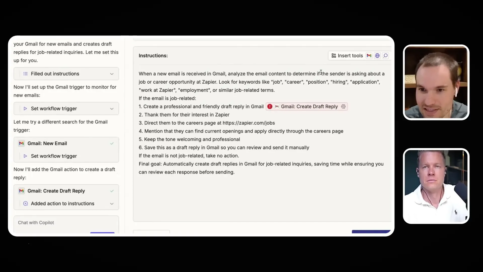Building an AI agent to draft email replies in Gmail