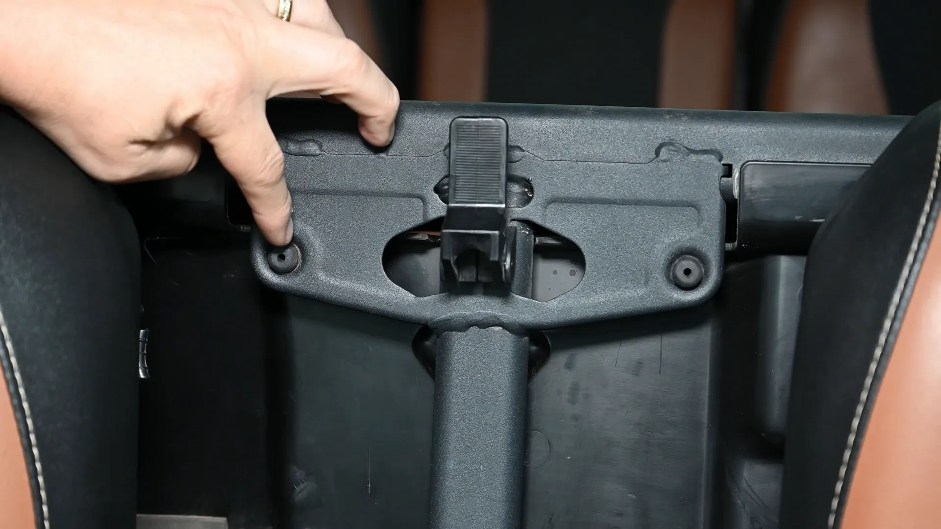 Removing rubber bushings and factory latch