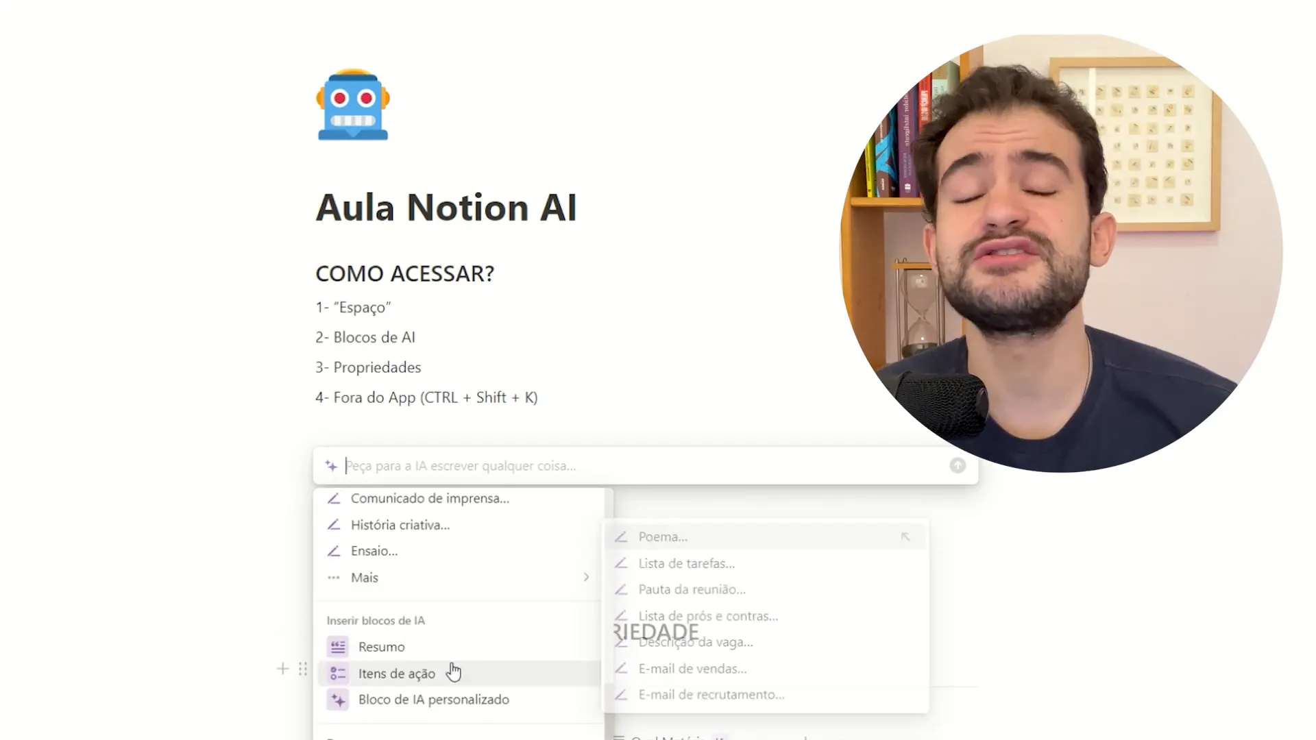 Criação de conteúdo com inteligência artificial