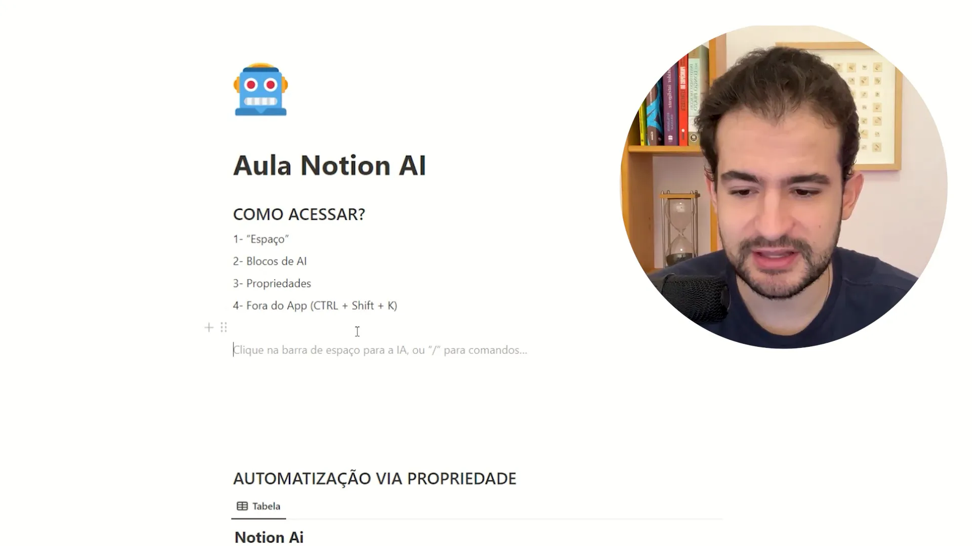 Acesso à inteligência artificial no Notion