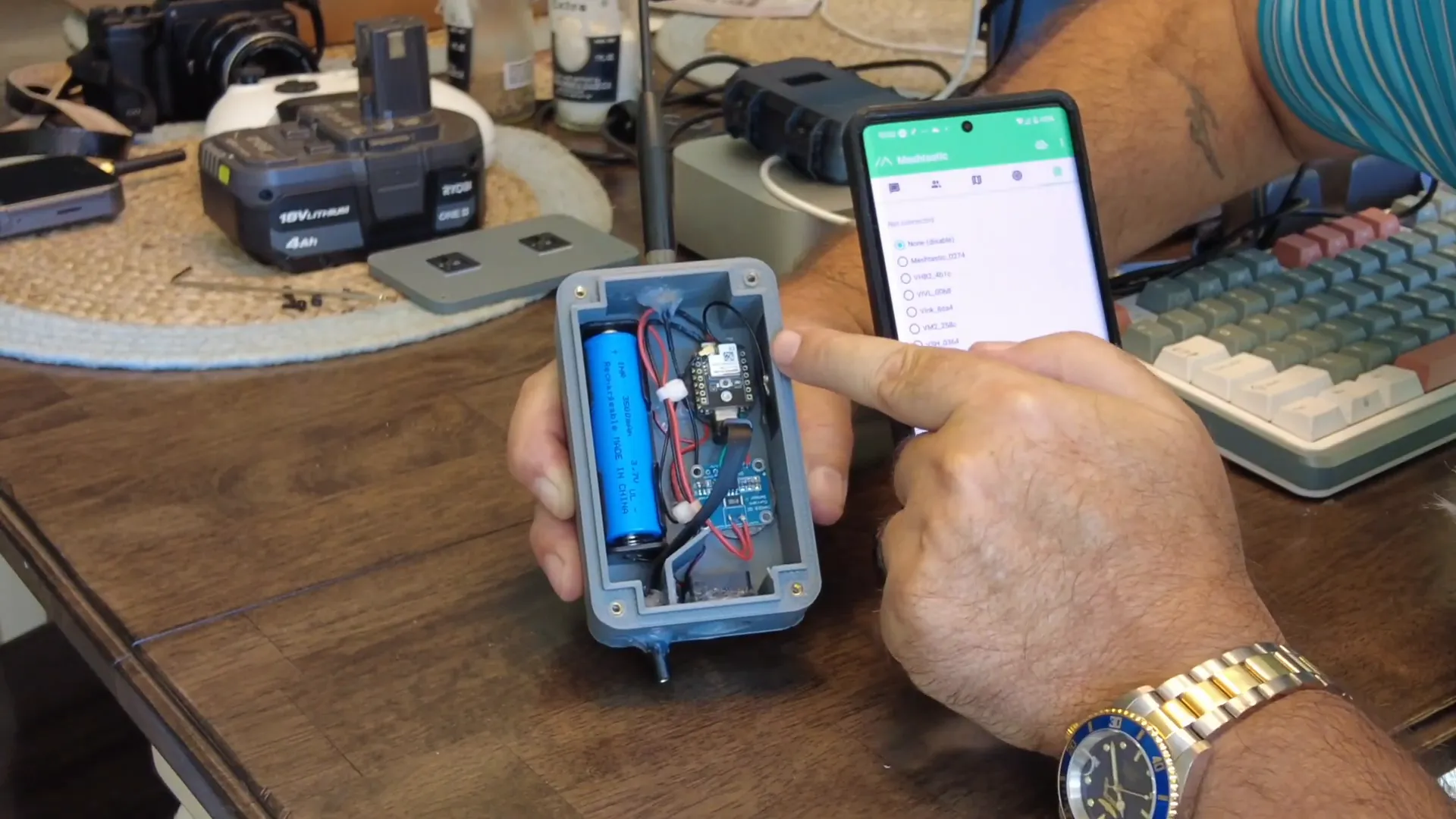 Data logging from the solar node
