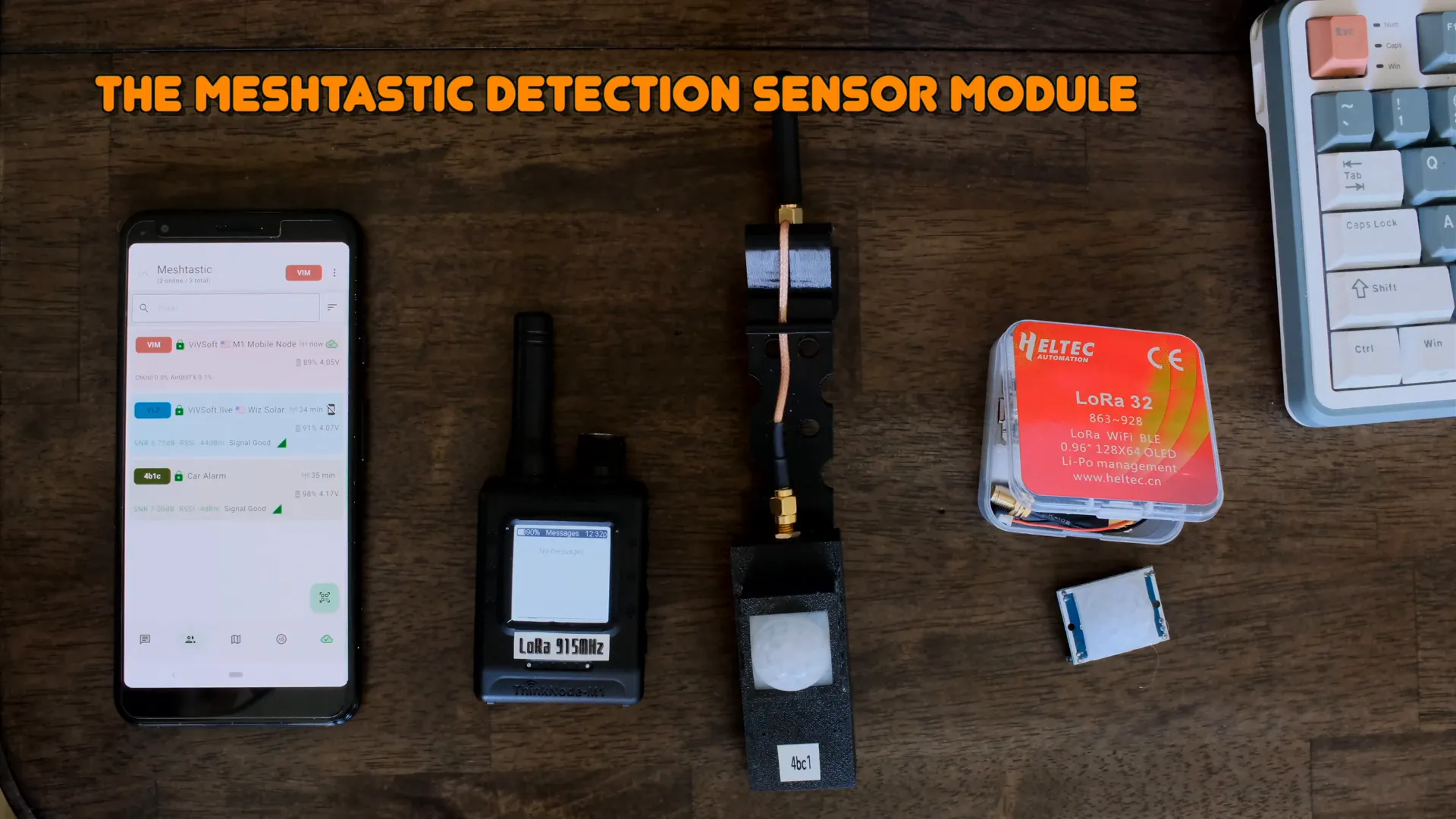 Meshtastic detection sensor module overview