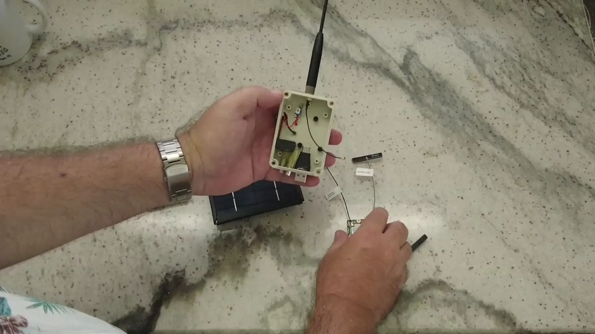Completed Meshtastic Solar Node