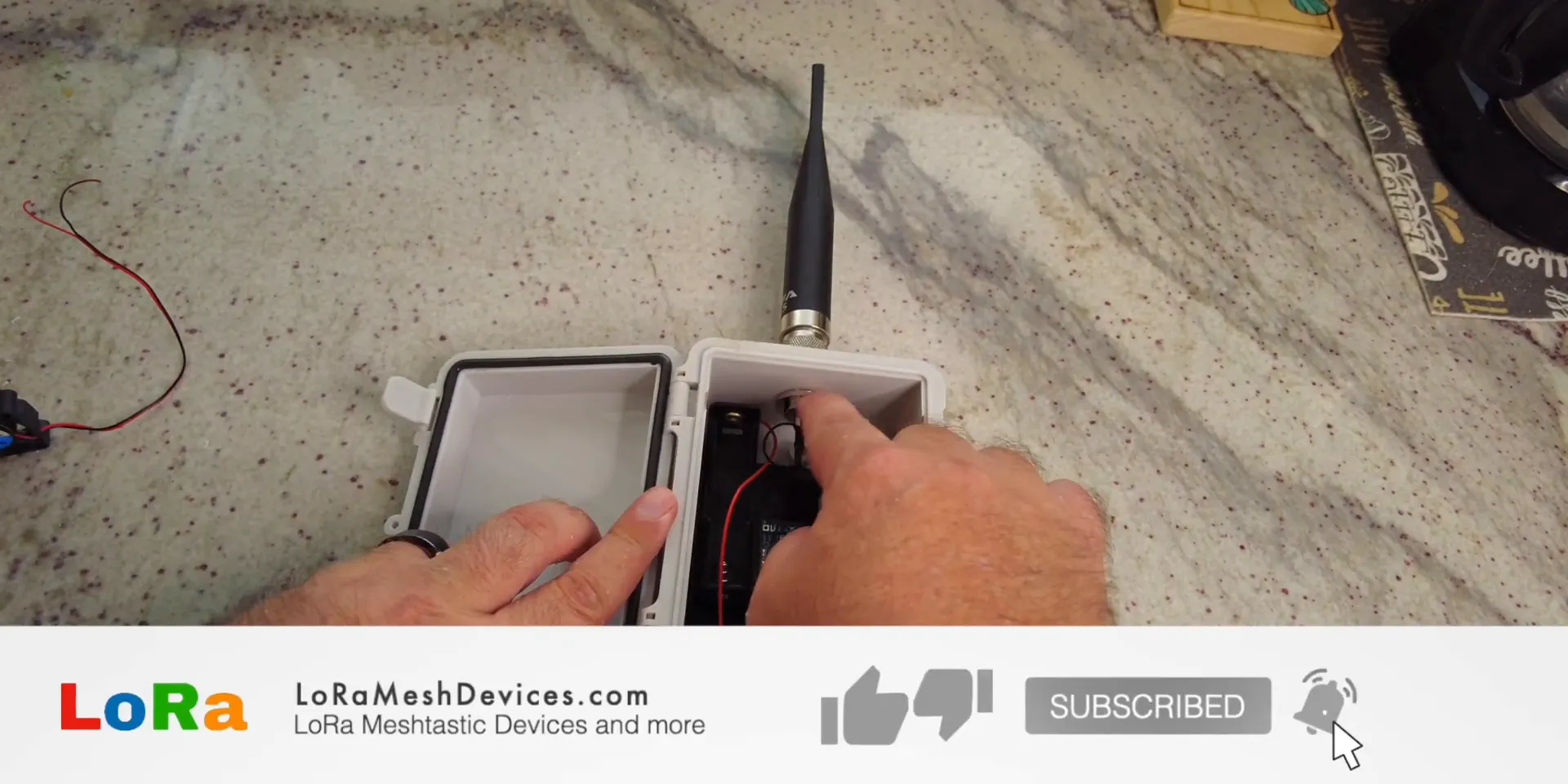 Alpha 915 antenna connected with waterproof Type N connector