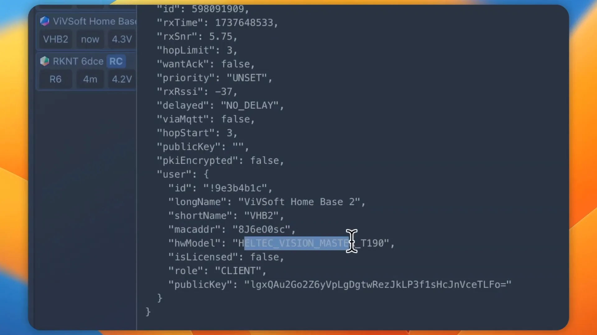 Starting a node in MeshSense