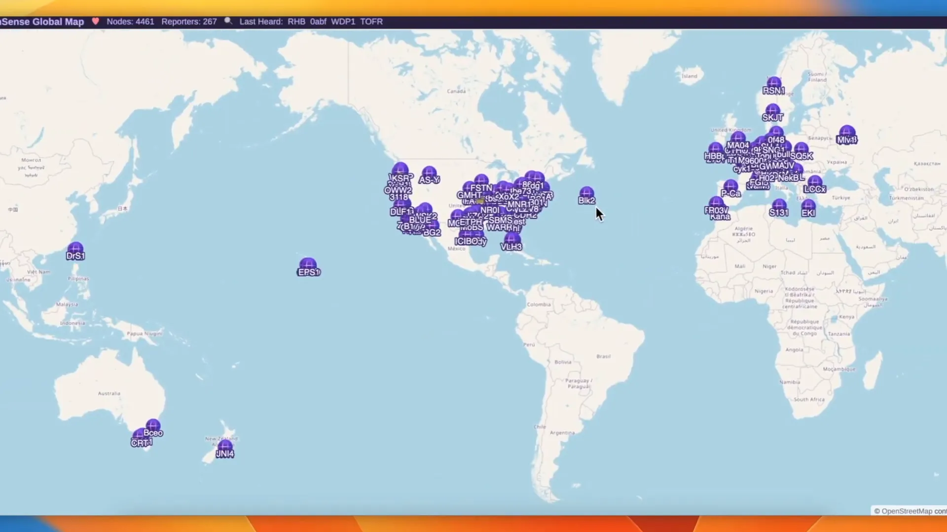 Global mapping feature in MeshSense