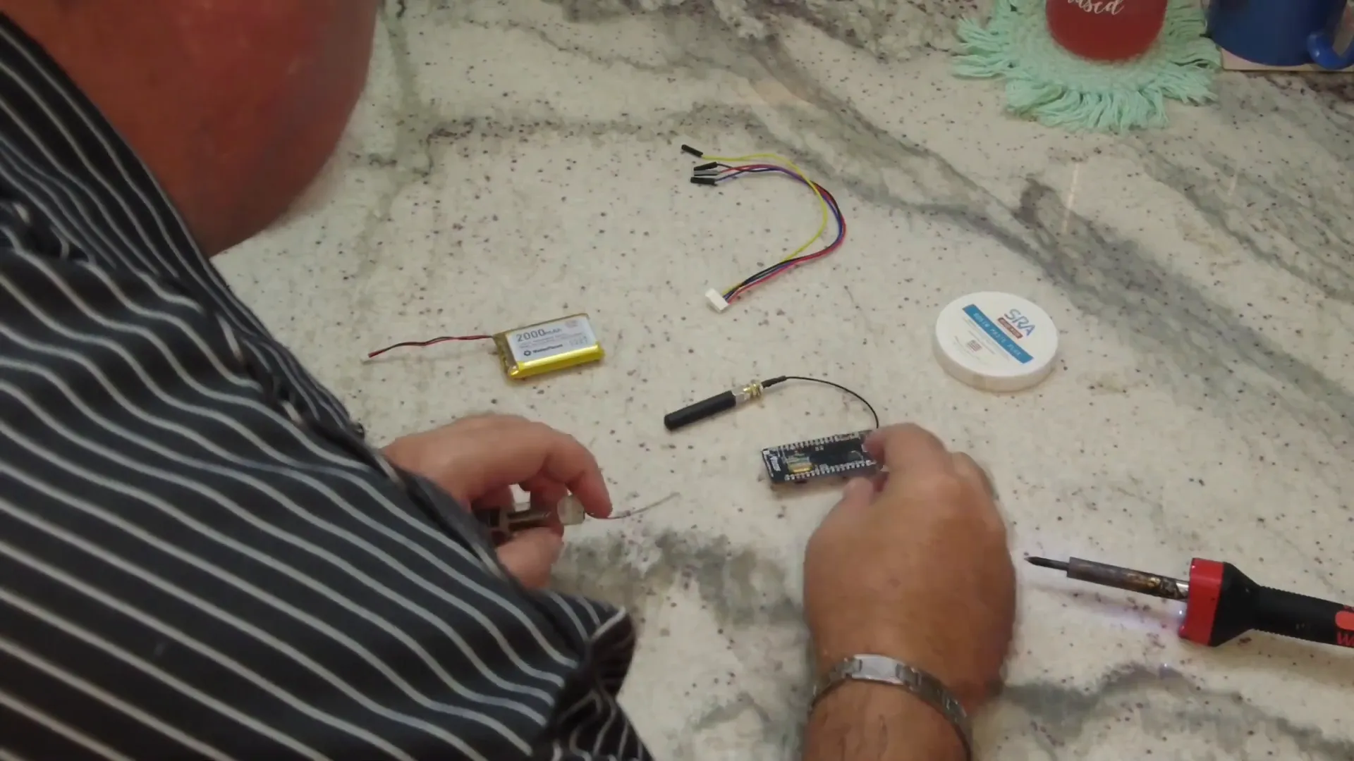Soldering connections to ESP32