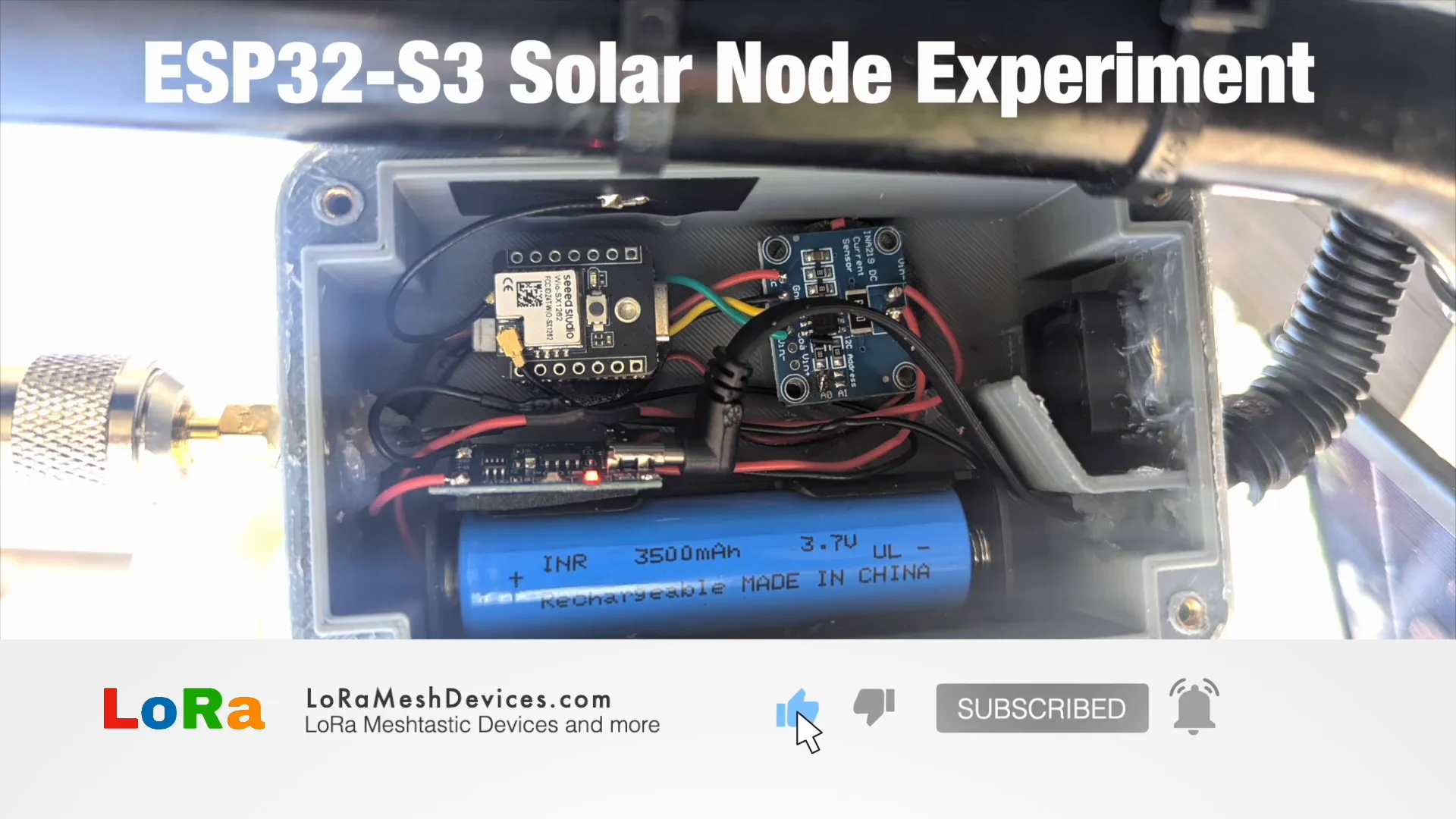Inside the ESP32 S3 solar node
