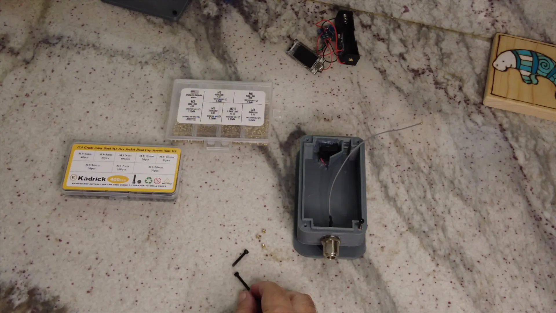 Sinking screws into the Solar Node case