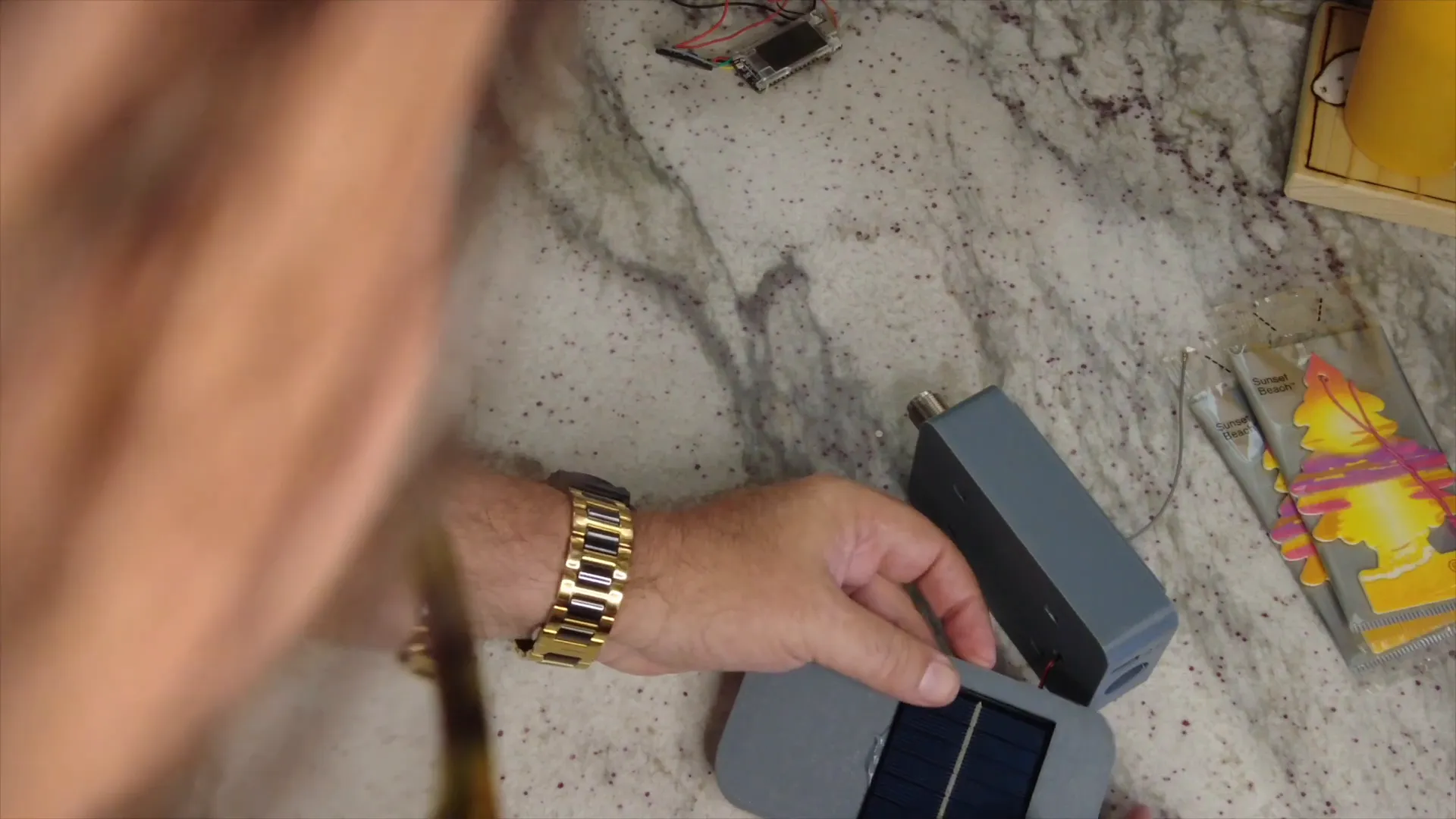 Installing the solar panel on the Solar Node