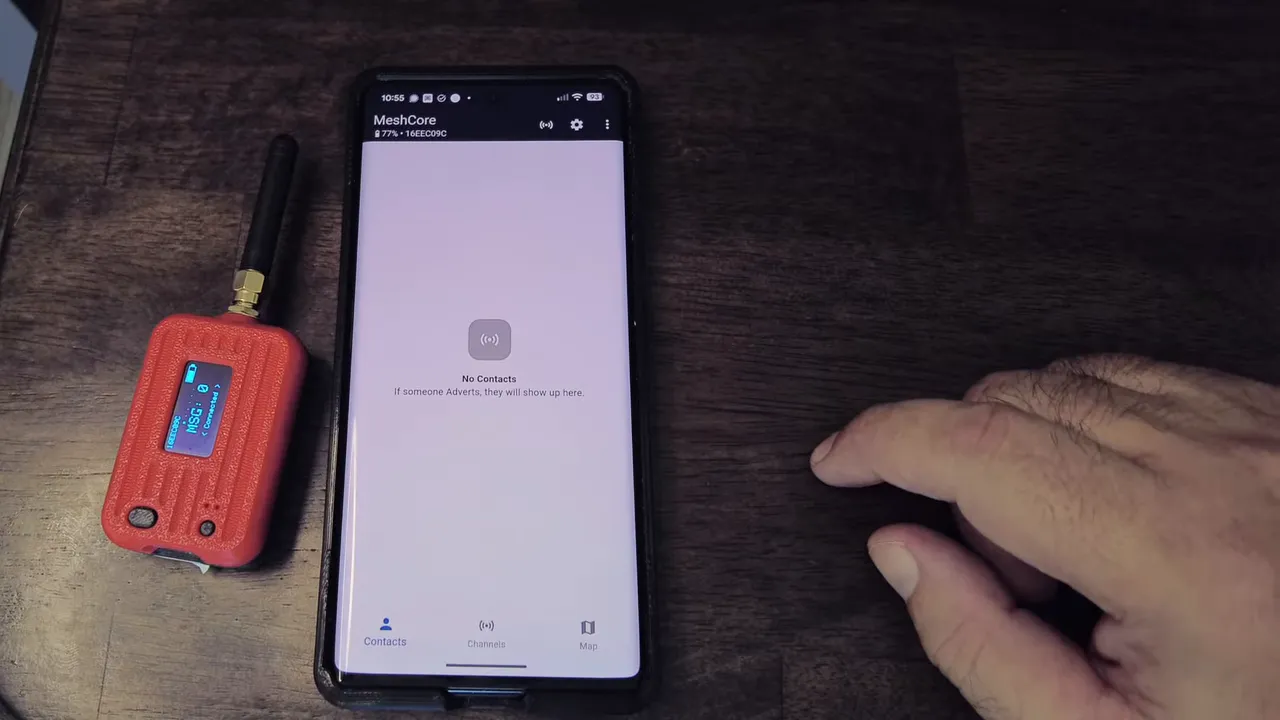 Connecting to MeshCore app with PIN