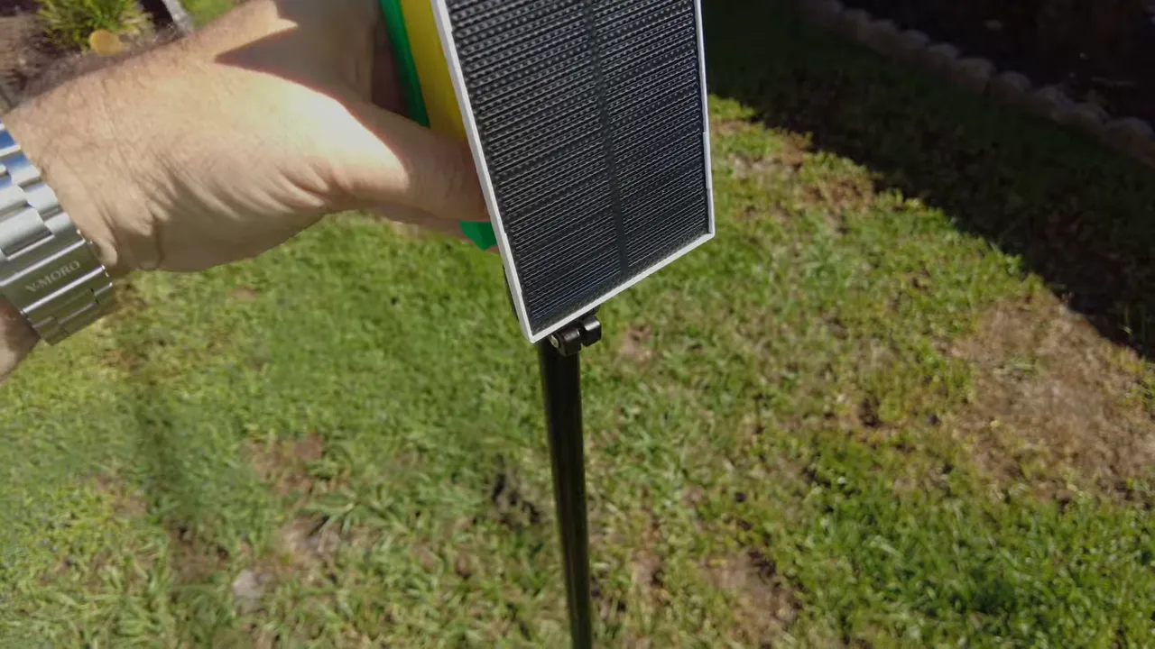 Solar node mounted on tripod