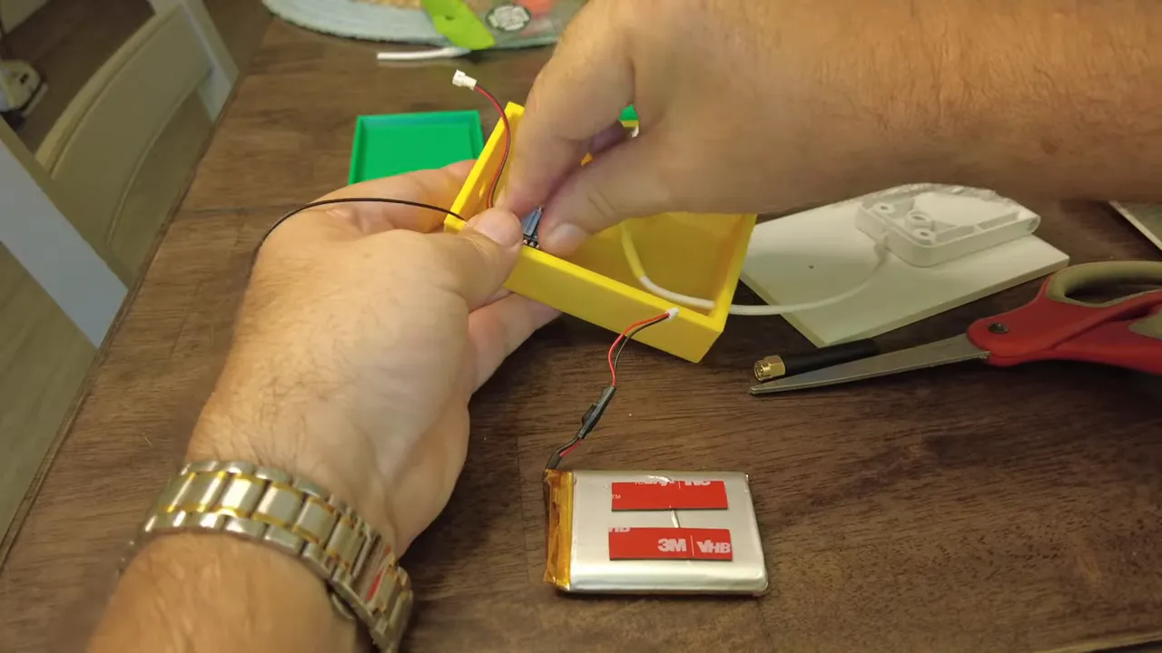 Battery and module placed inside the case