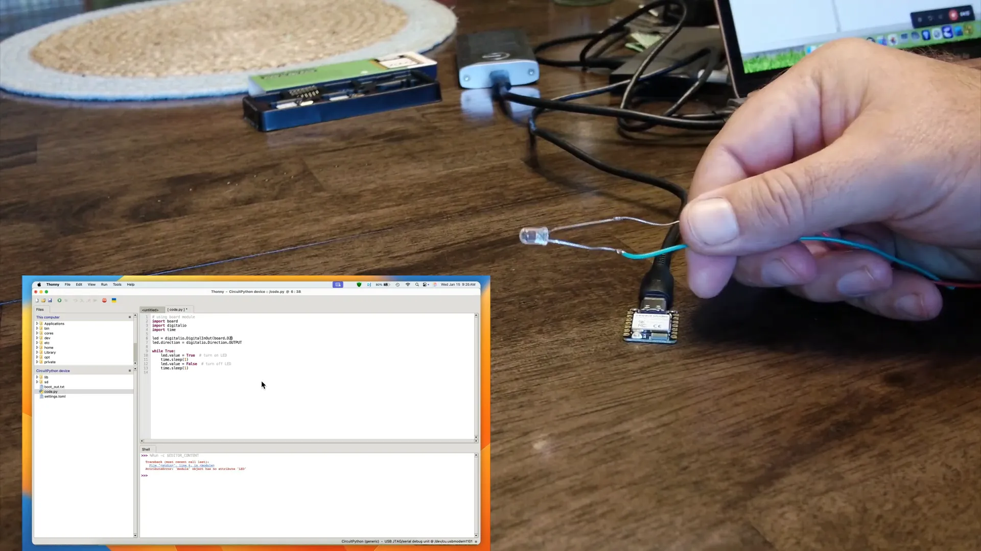 Connecting LED to ESP32 C6