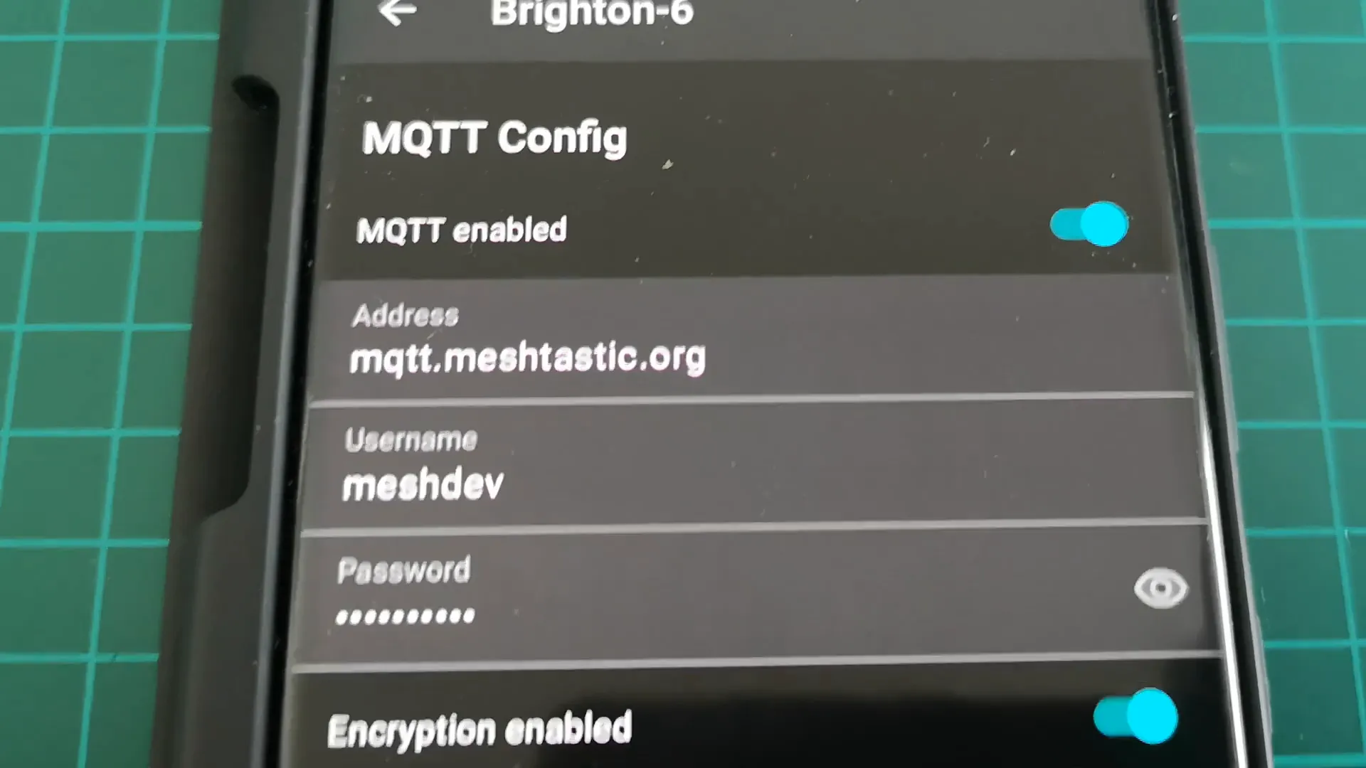 Enabling proxy settings
