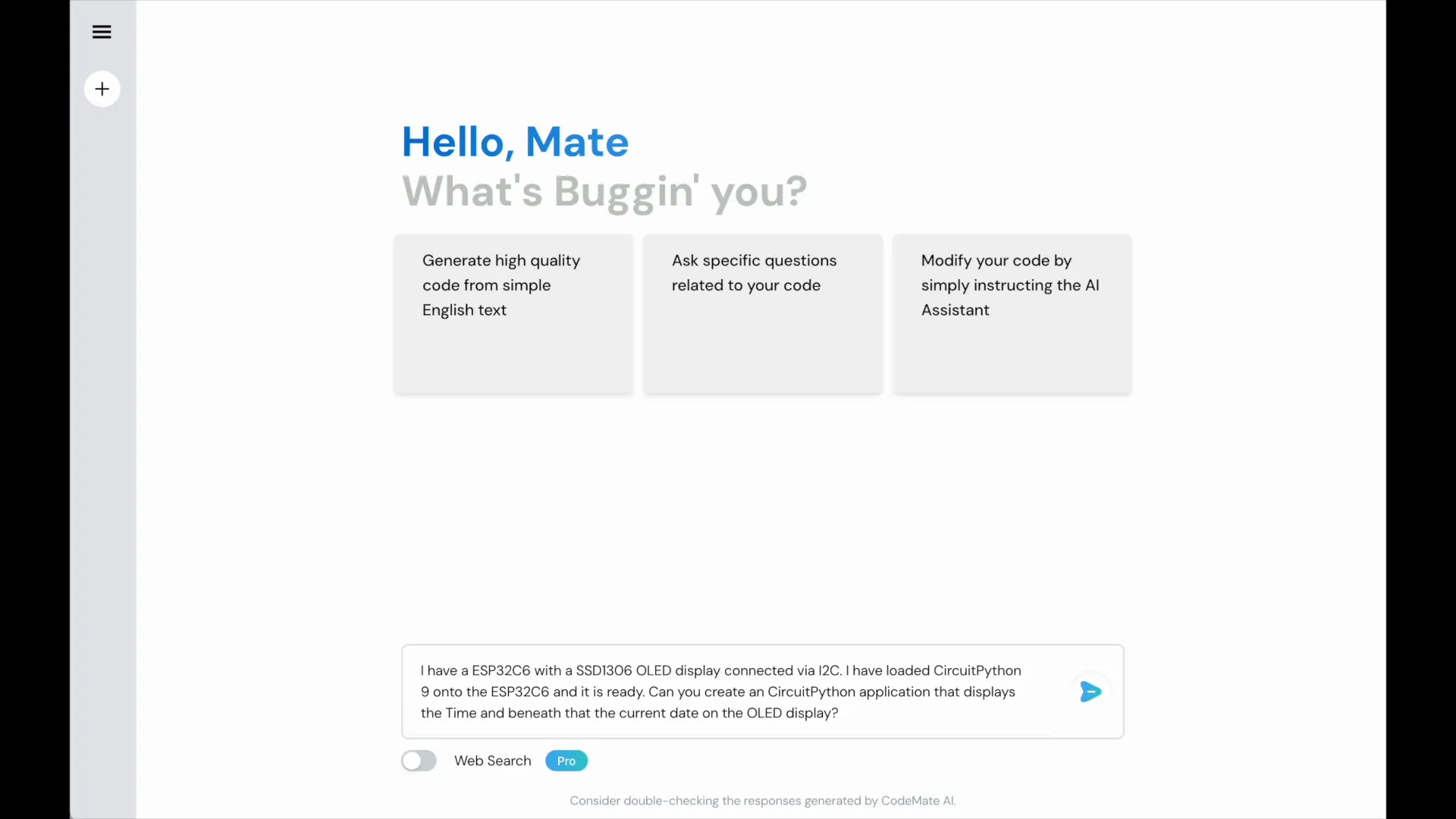 Engaging with AI for code generation
