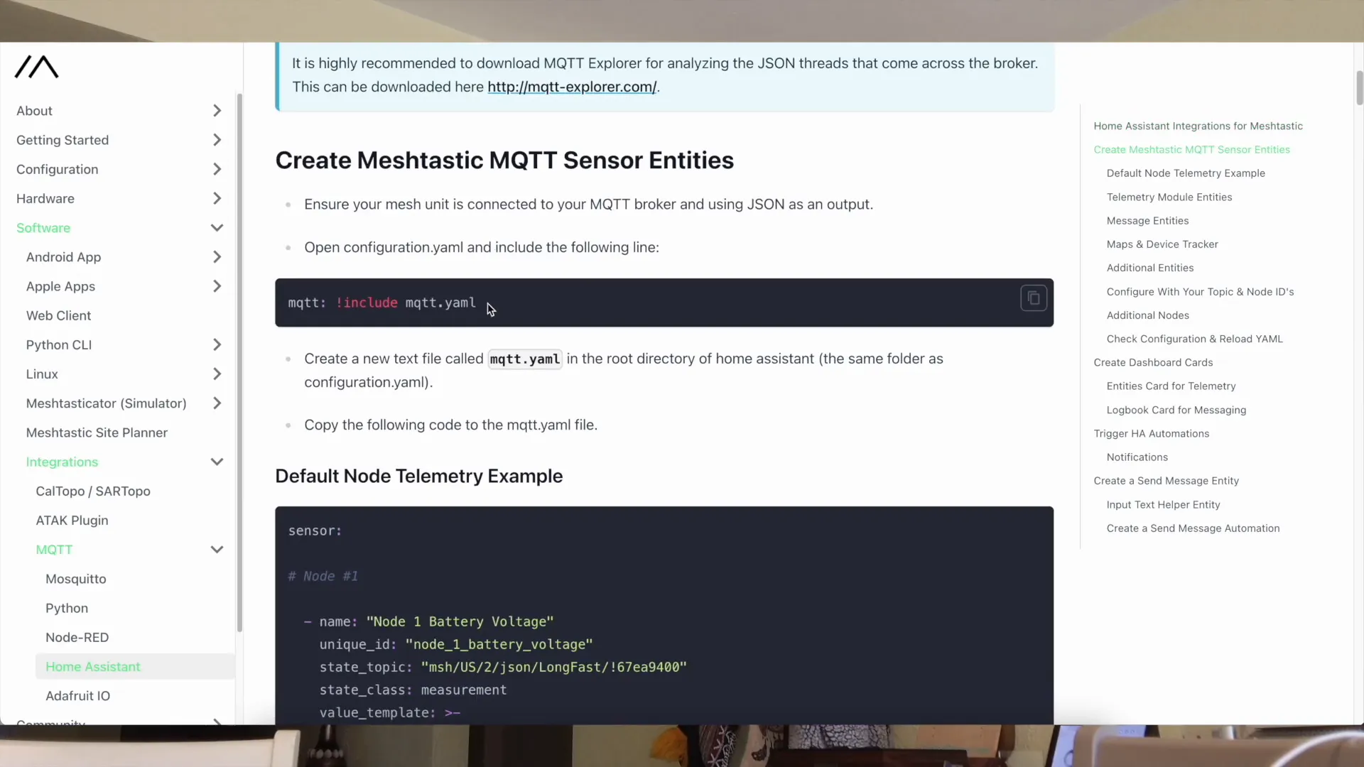 Setting up MQTT discovery