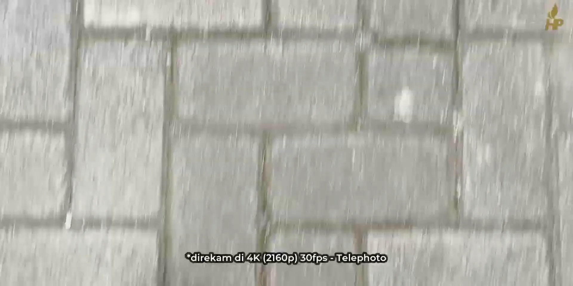 Contoh perekaman video dengan kamera utama Realme GT 7 dalam mode 4K 30fps