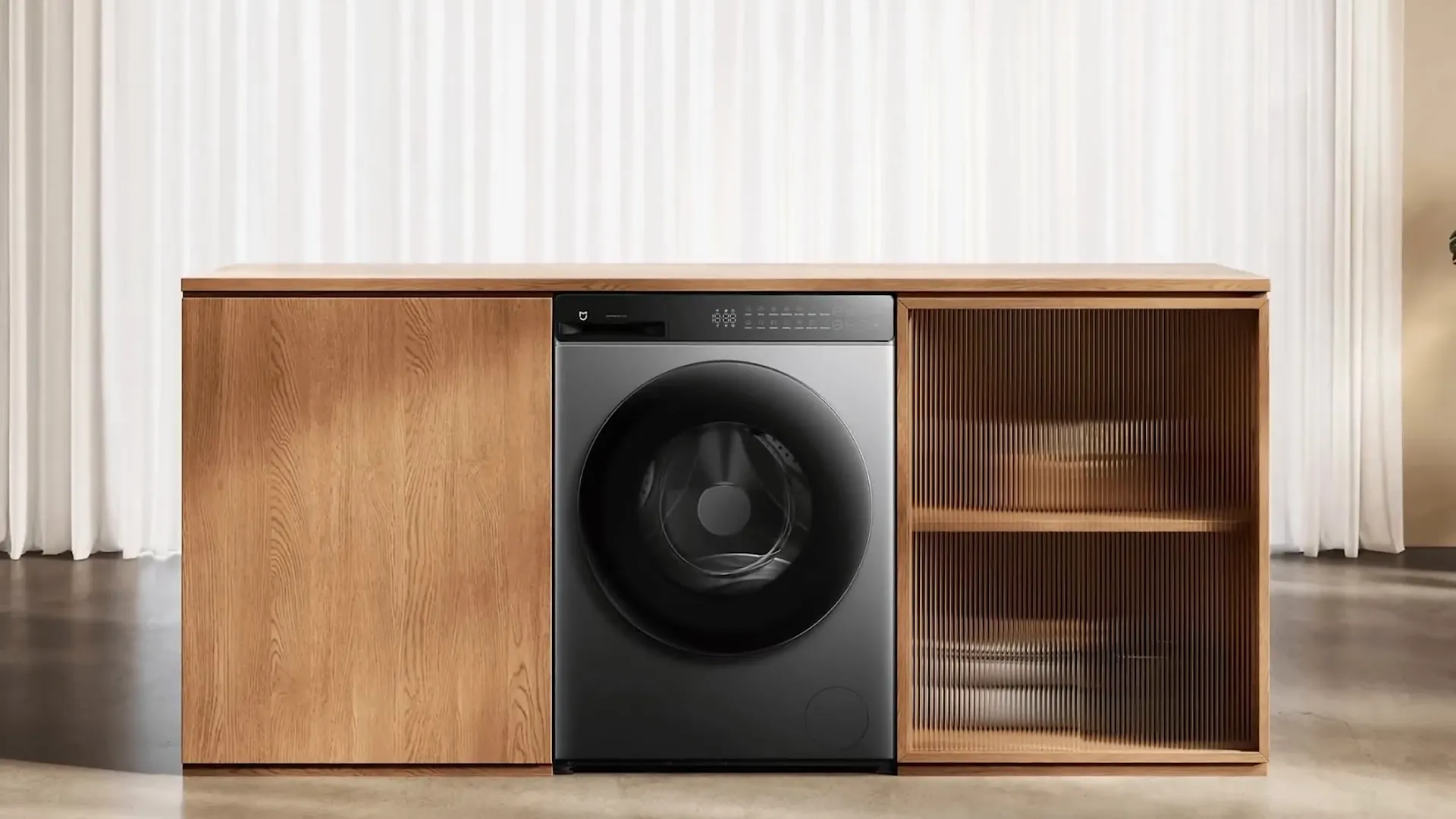 Desain futuristik mesin cuci Xiaomi Mijia yang cocok dipadukan dengan kitchen set modern