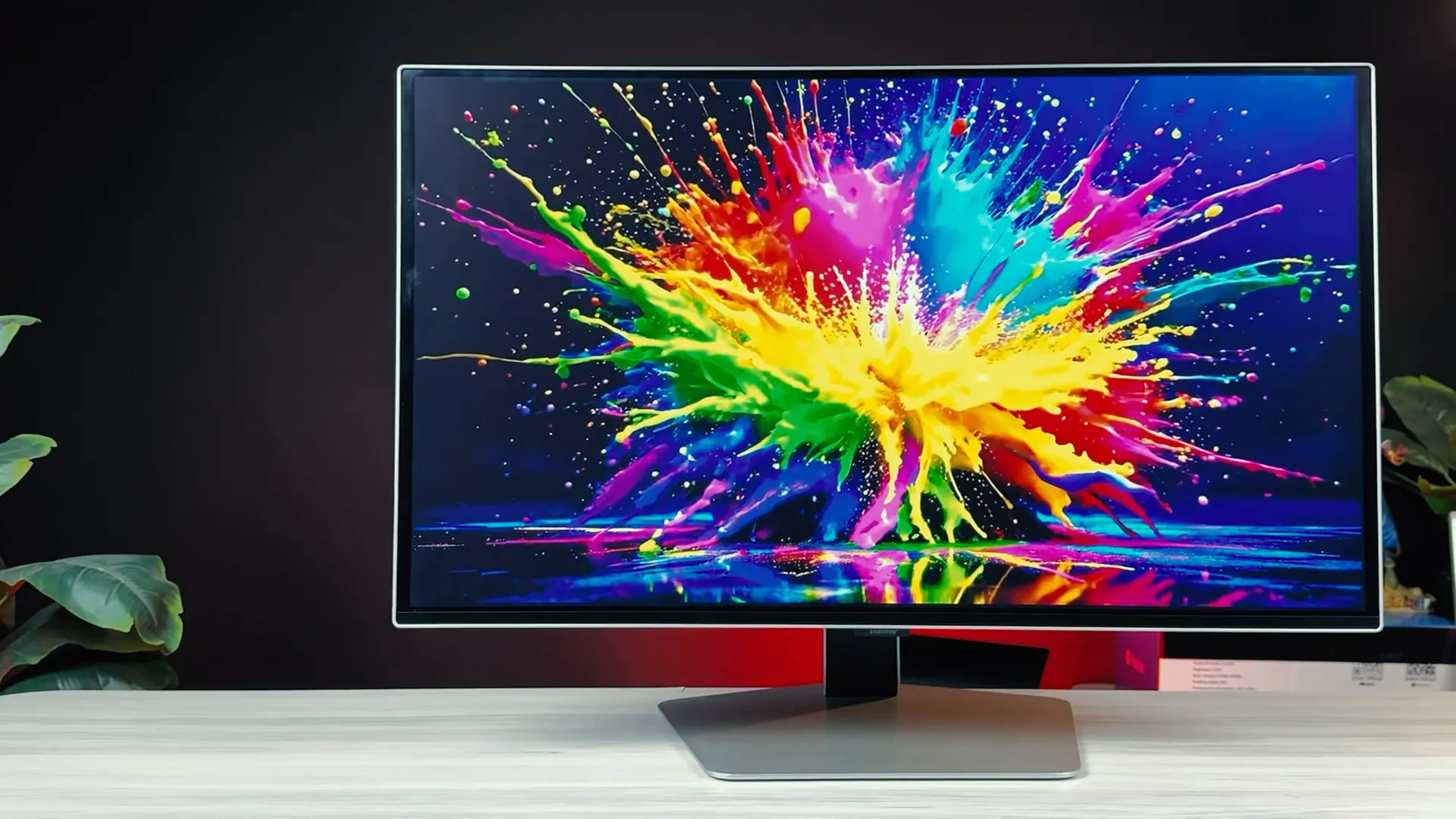 Desain monitor Samsung Odyssey G6 S27 dengan kaki metal kokoh dan frame silver tipis