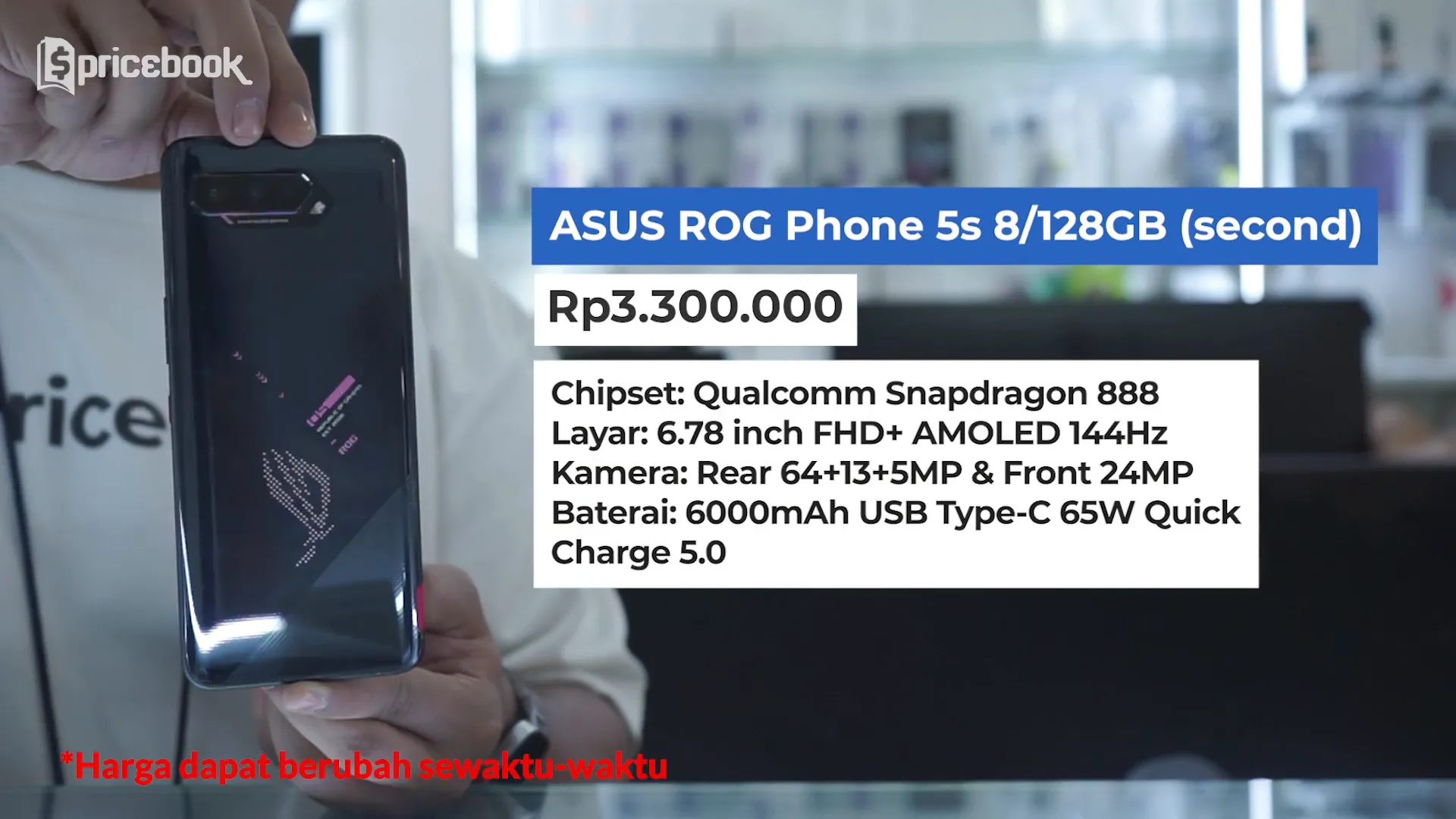 Asus ROG Phone 5s dan Samsung Galaxy S21 FE second di Mi Apple Service
