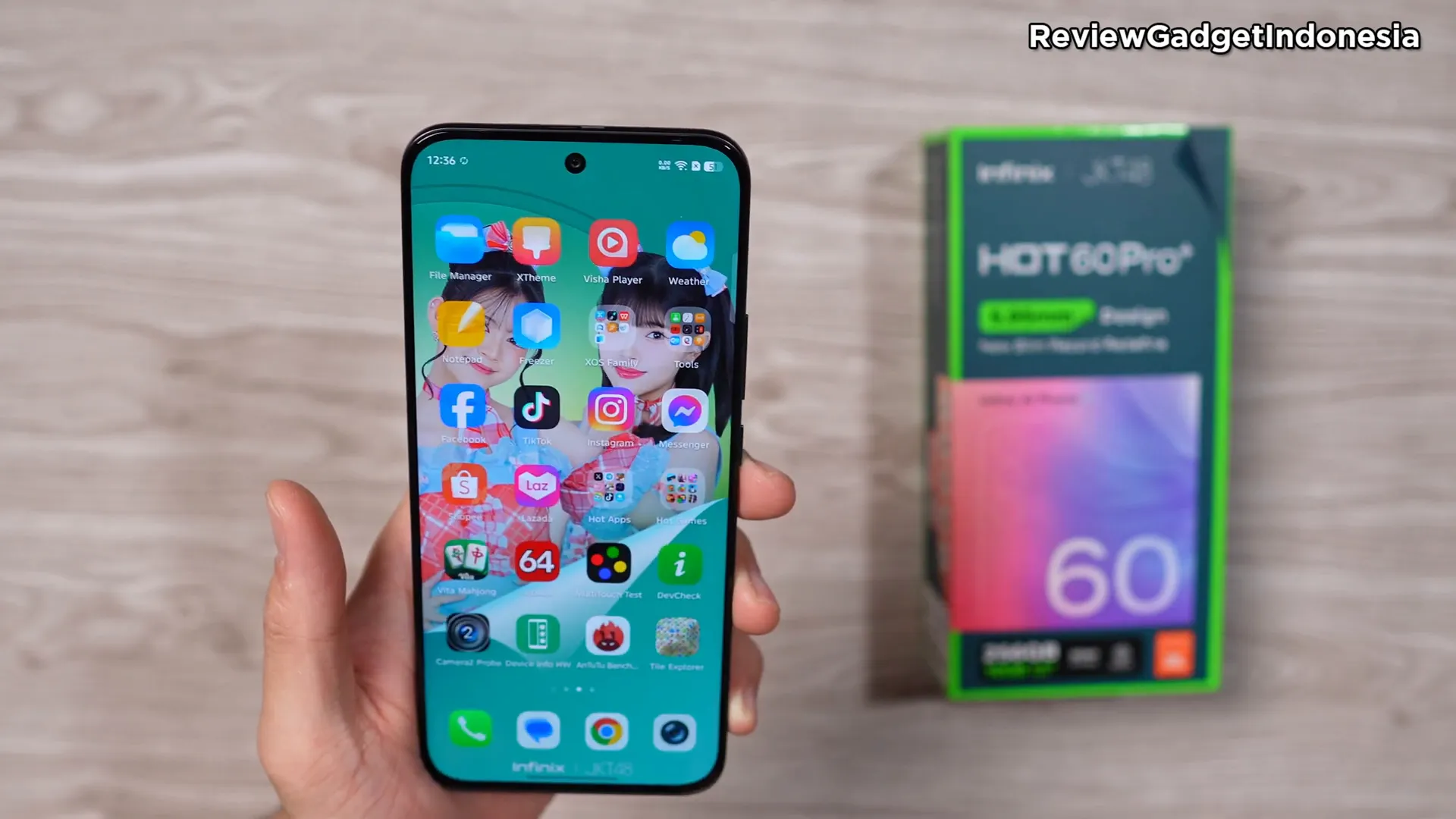 Tampilan antarmuka kamera dan fitur kamera lengkap Infinix Hot 60 Pro Plus