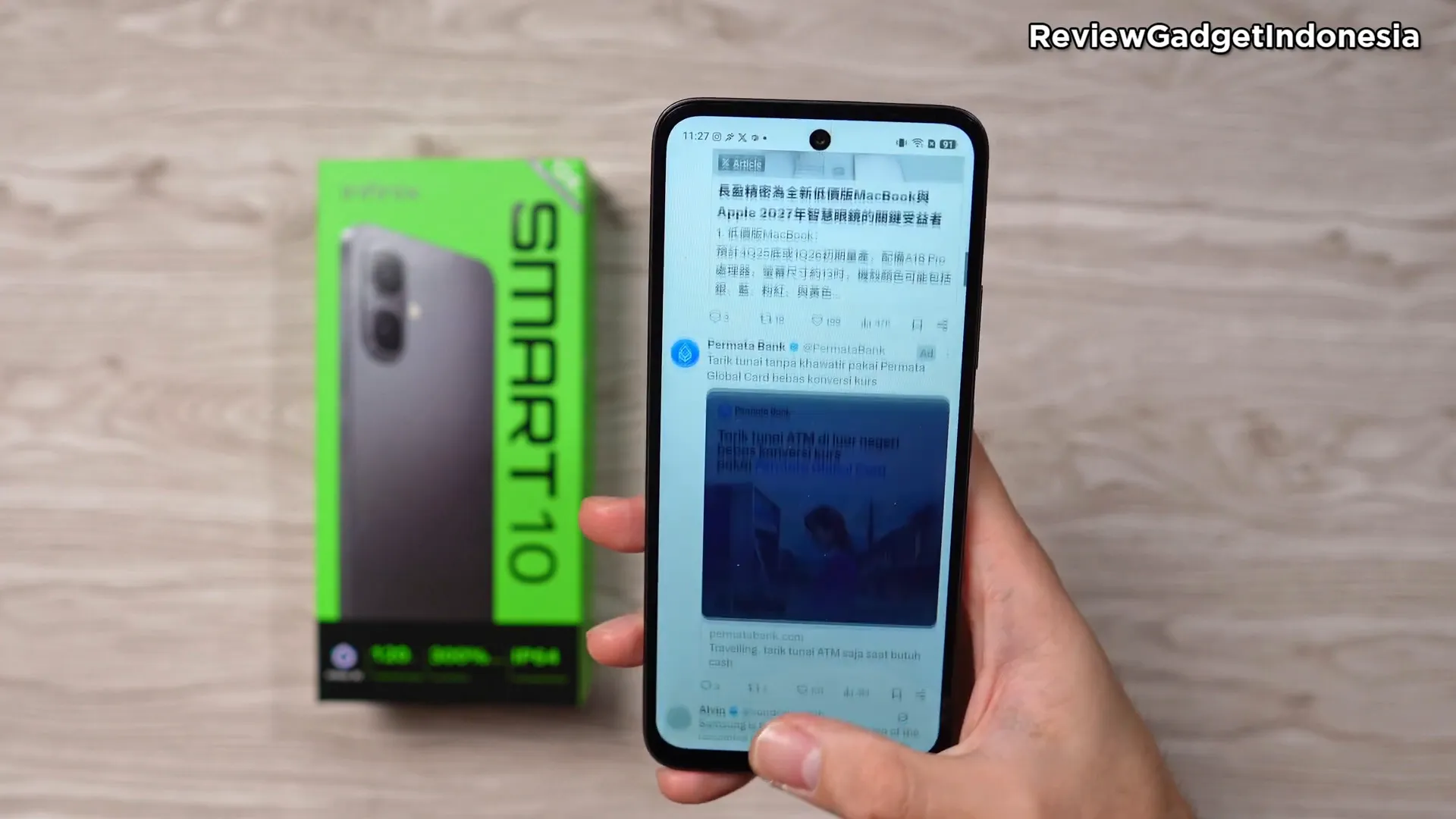 Skor Antutu Infinix Smart 10 mencapai 266 ribu, performa stabil
