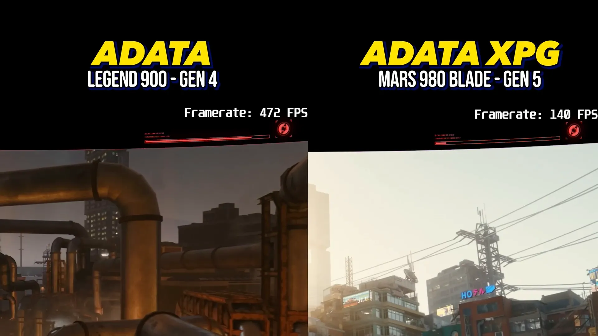Perbandingan load game Cyberpunk antara NVMe Gen 4 dan Gen 5