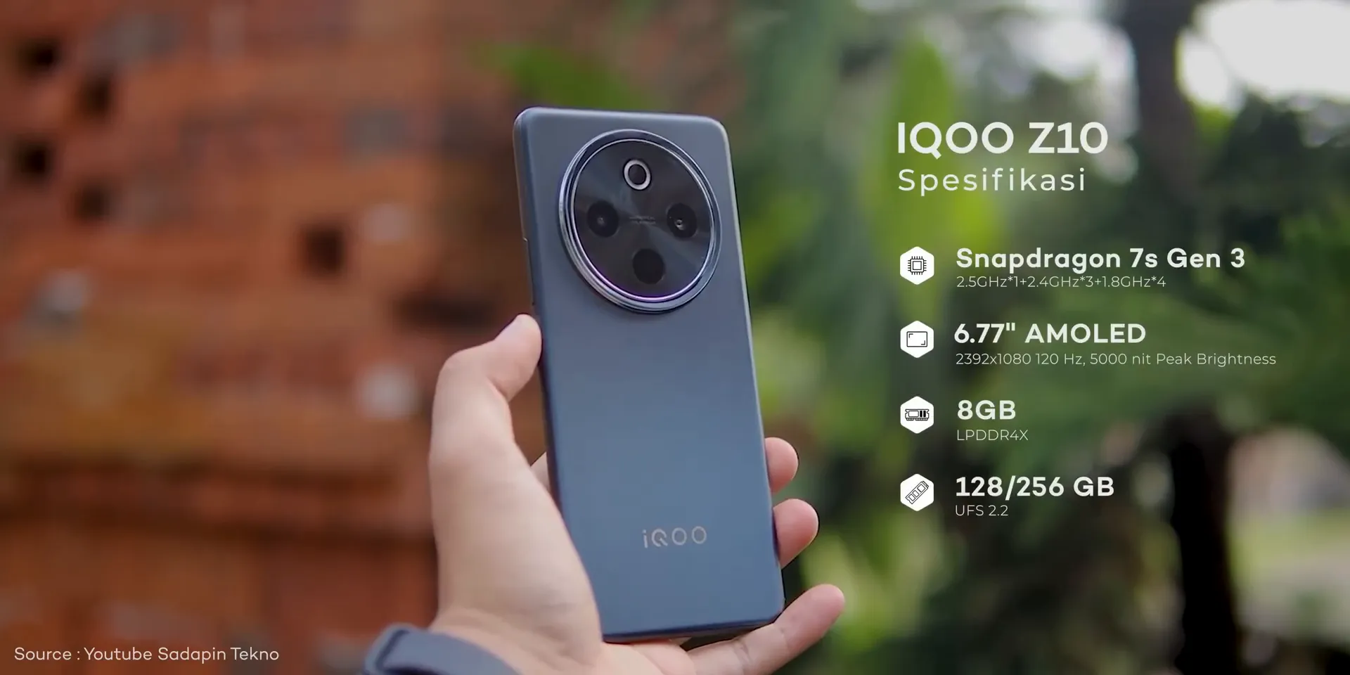 iQOO Z10 dengan baterai 7300 mAh dan fast charging 90W